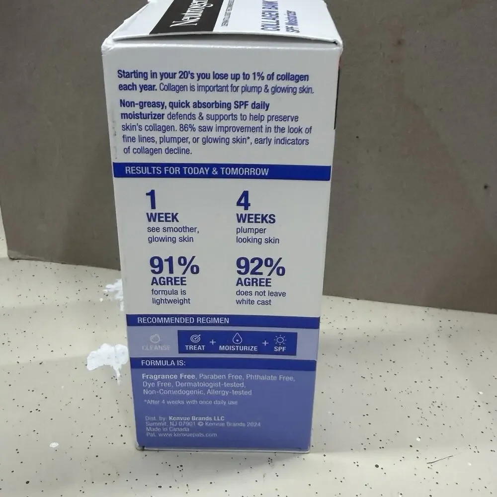Neutrogena Collagen Bank Face Moisturizer Collagen Bakuchiol 2 fl oz NEW 7/2028